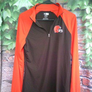 Cleveland Browns  TX3 Cool 1/4 Zip Long Sleeve Top